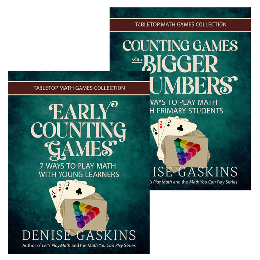 Early mental math games bundle printable activity books by Denise Gaskins