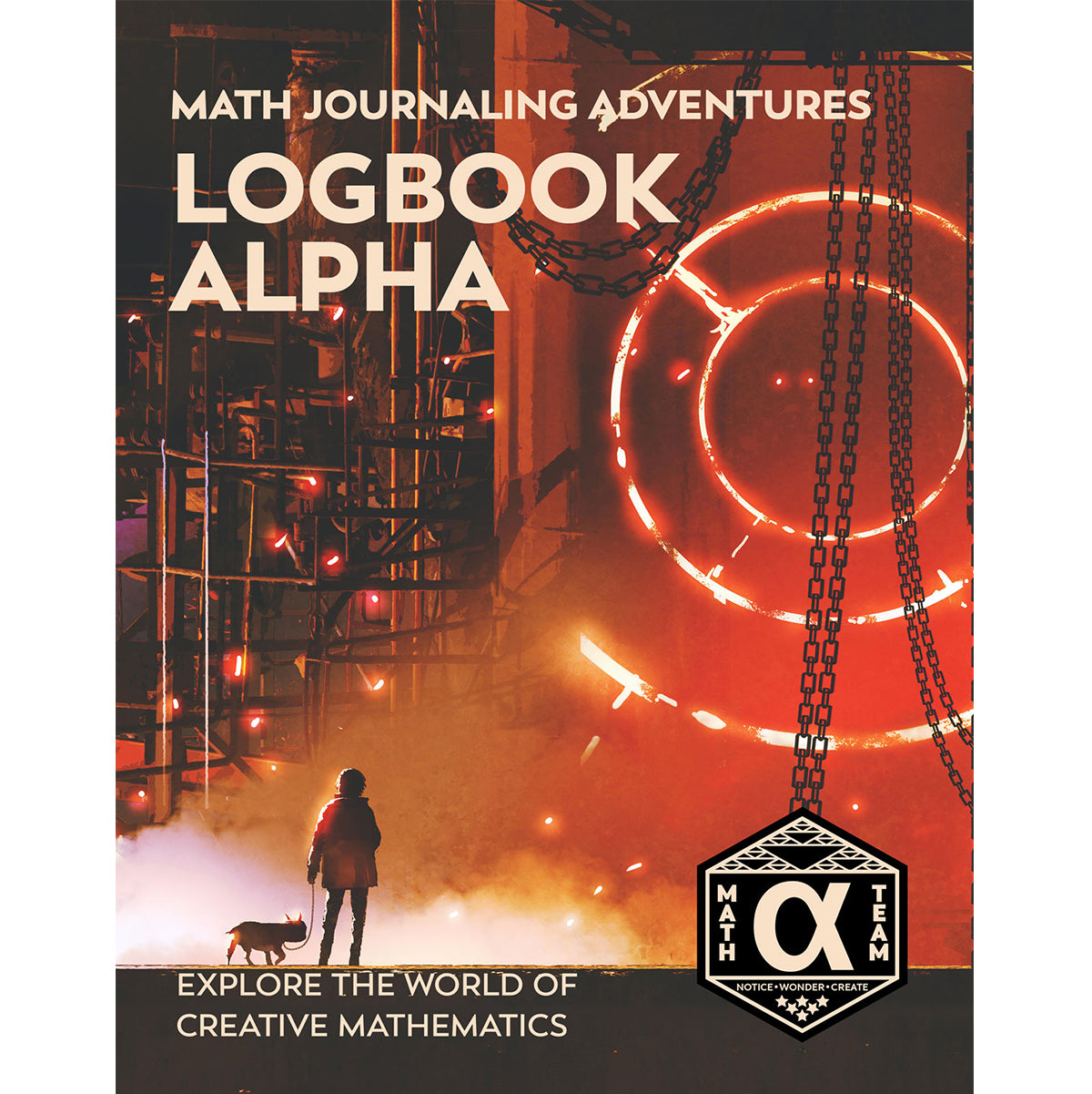 Logbook Alpha spiral-bound math journal by Denise Gaskins