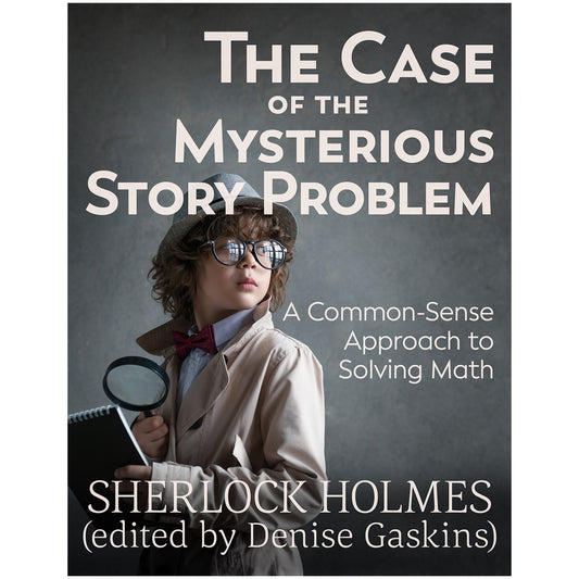 Case of the Mysterious Story Problem printable math activity book by Sherlock Holmes