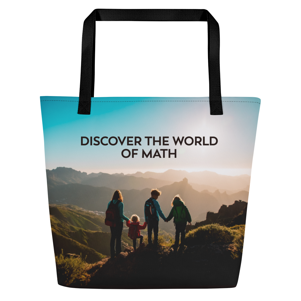 One Way Large Tote Bag with Pocket