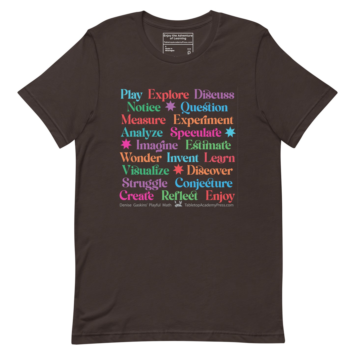Active Learning T-Shirt, Lightweight brown