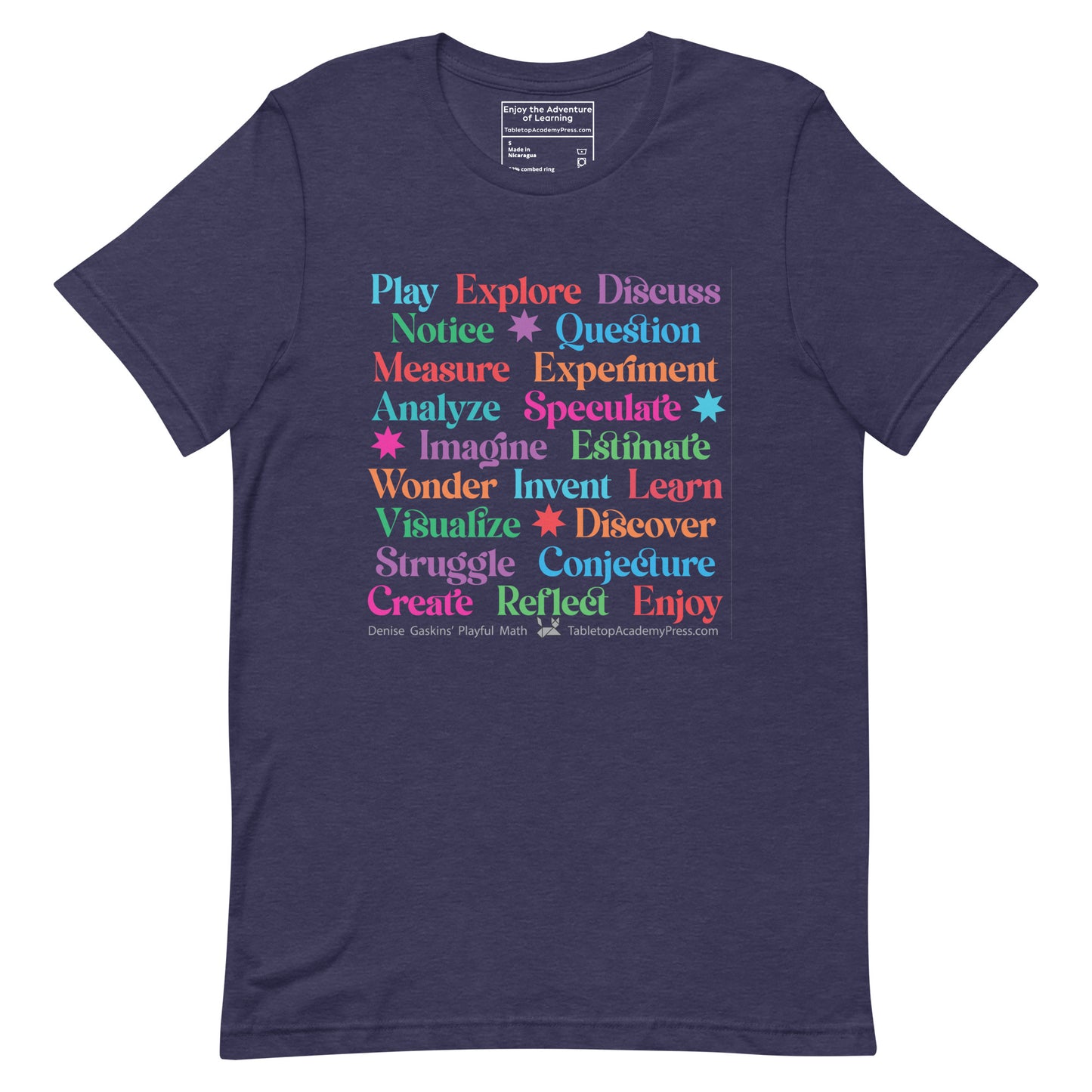 Active Learning T-Shirt, Lightweight heather navy