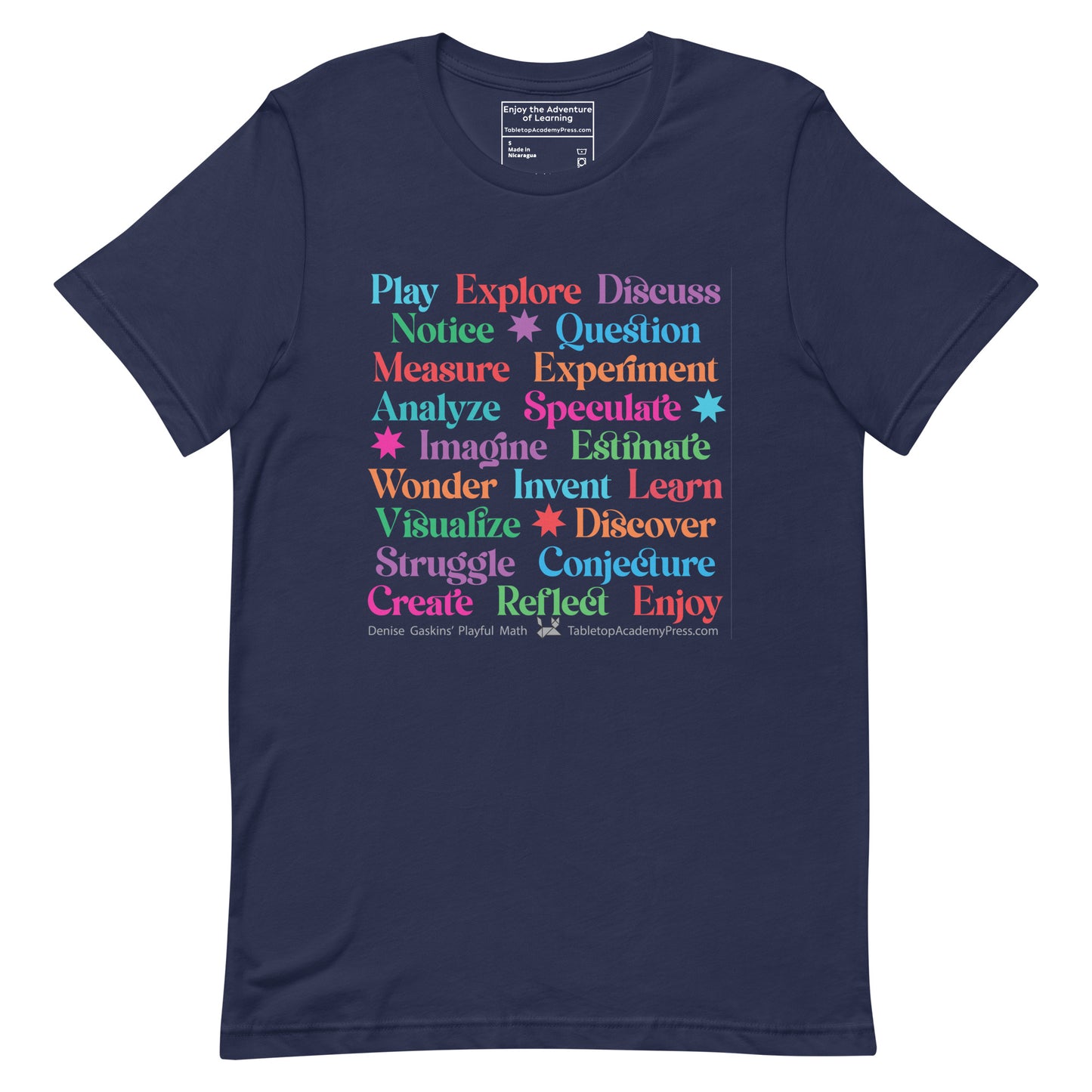 Active Learning T-Shirt, Lightweight navy