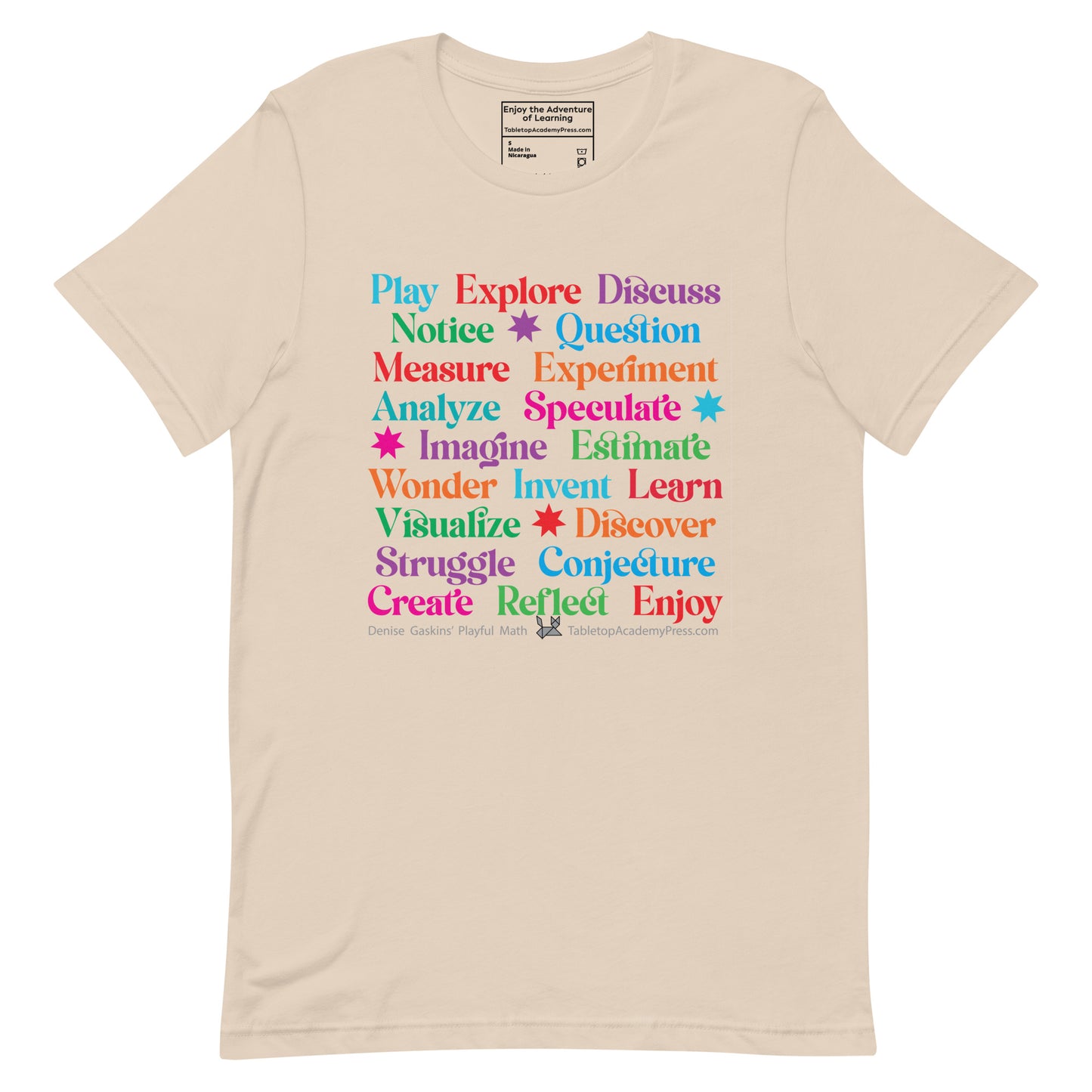 Active Learning T-Shirt, Lightweight cream