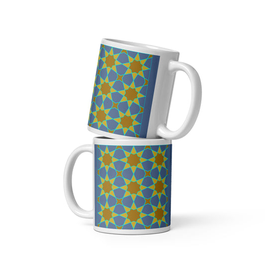 Geometric Sunflowers Mug